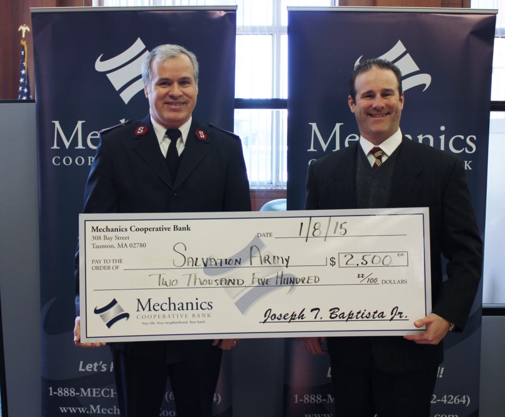 Mechanics Cooperative Bank Supports the Salvation Army this Winter